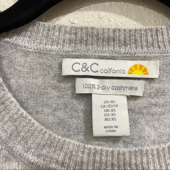 C&C California cashmere striped pullover - Picture 3 of 3